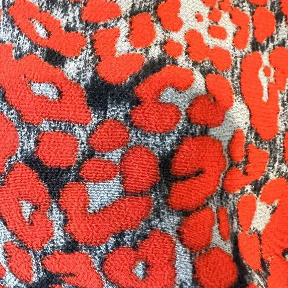 MAJE Pioma Leopard-print Woven Jumpsuit In Imprime Size XS EU 34 Red Gray Grey - Picture 7 of 11